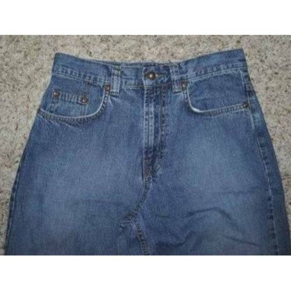 Womens Aeropostale Jeans 27x28 Blue Loose Straight Denim Jr Girls - Picture 2 of 5